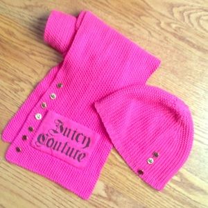 Juicy Couture Matching Scarf & Knit Beanie