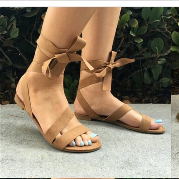 Tie up sandals