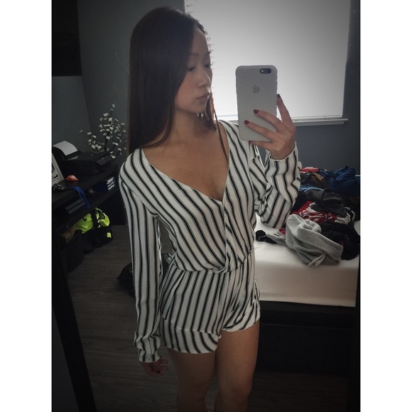 STRIPED ROMPER - Picture 1 of 1