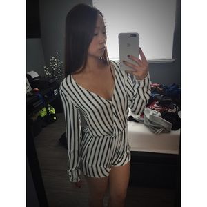 STRIPED ROMPER