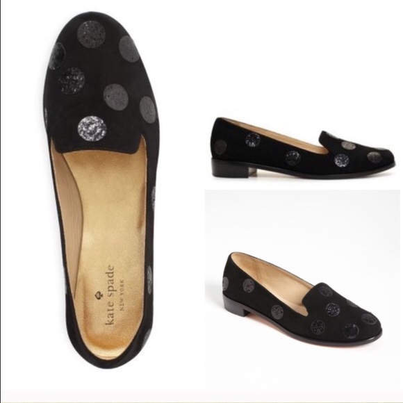 Kate Spade polka dot flats 9.5 Carissa Loafer