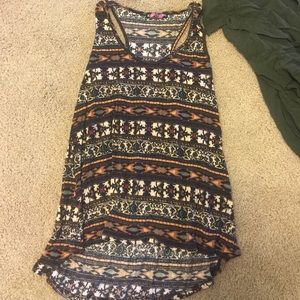 Brown Tribal Tank Top