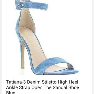 Denim heels