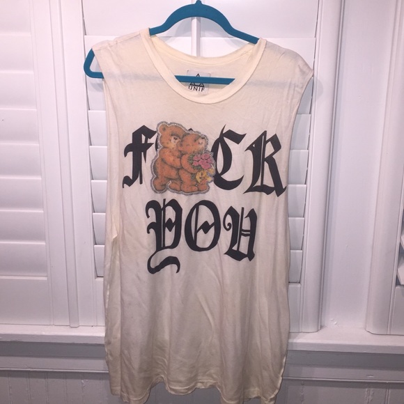 Unif Fuck You muscle tee
