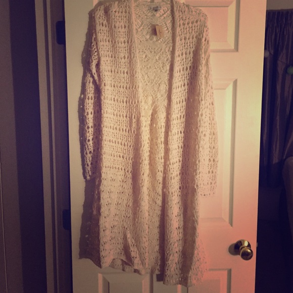 Lightweight duster sweater
