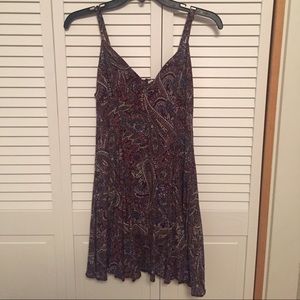 Purple paisley dress