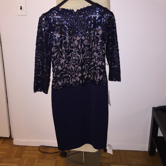 Royal blue knee length dress