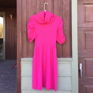 👛hot pink sweater dress