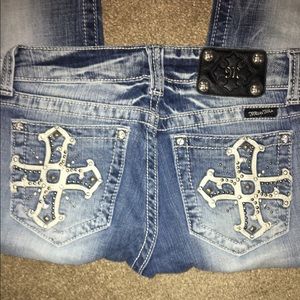 Boot Cut cross pocket Miss Me Jeans
