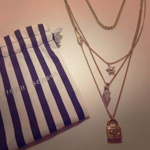 Henri Bendel Bond St. Triple Chain Necklace