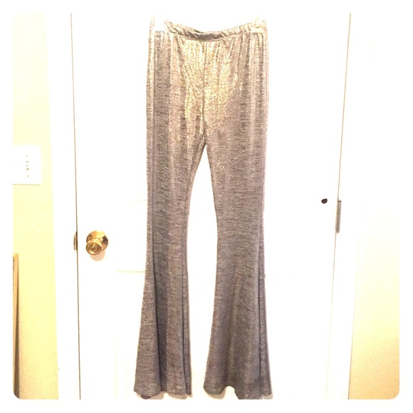 Karlie brand bell bottom gold pants