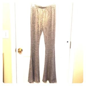 Karlie brand bell bottom gold pants