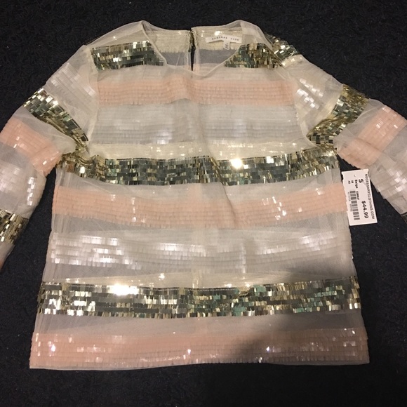 Necessary clothing sparkle top.
