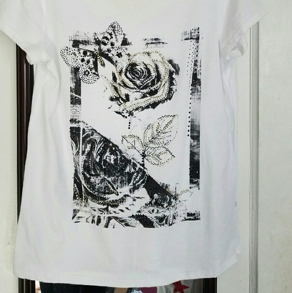 White Graphic Tee