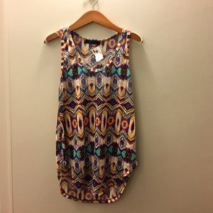 Multicolor printed tank top