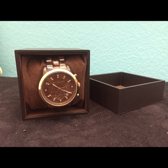 Michael Kors Tortoise Shell Large Face Watch - image 1