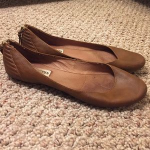 Brown leather Steve Madden Flats