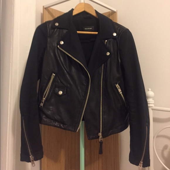 Mackage Leather and Denim Jacket