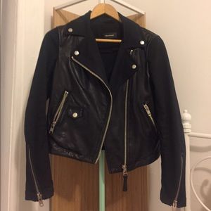 Mackage Leather and Denim Jacket