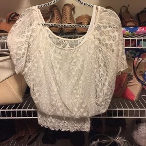 Off white lace blouse