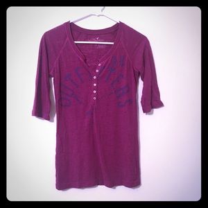 American eagle 3/4 sleeve shirt