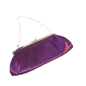 Purple clutch purse