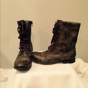 Brown Combat Boots