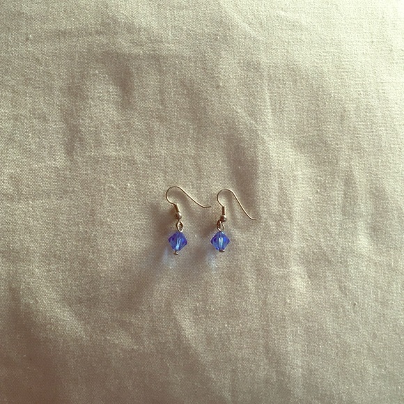 Swarovski Crystal Dangling Earrings silver