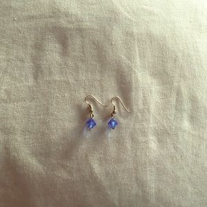 Swarovski Crystal Dangling Earrings silver