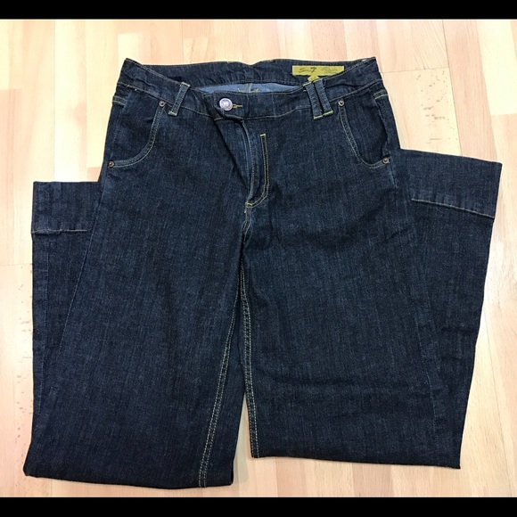 Seven7 Denim - Seven Dark Wash Wide Legged Jeans