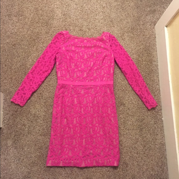 Hot pink dress