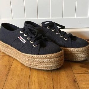 Navy Superga Espadrille Sneakers