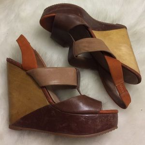 Also color block Platform Sandals