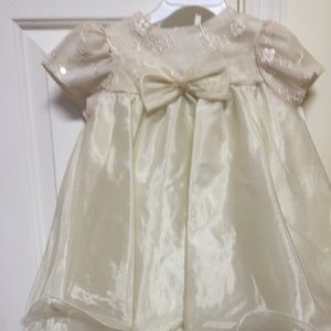NWT Beautiful cream colored fancy dress
