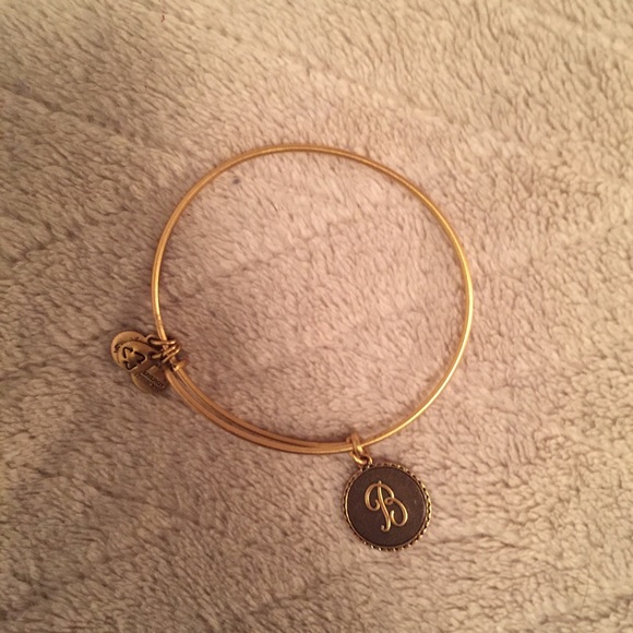 NWOT Alex & Ani 'B' Charm Bracelet