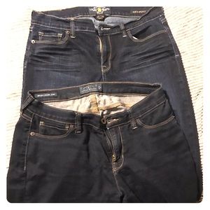 Two pairs of women's Lucky Brand jeans. Size 10/30
