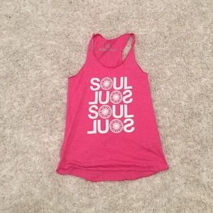 Pink soul cycle tank