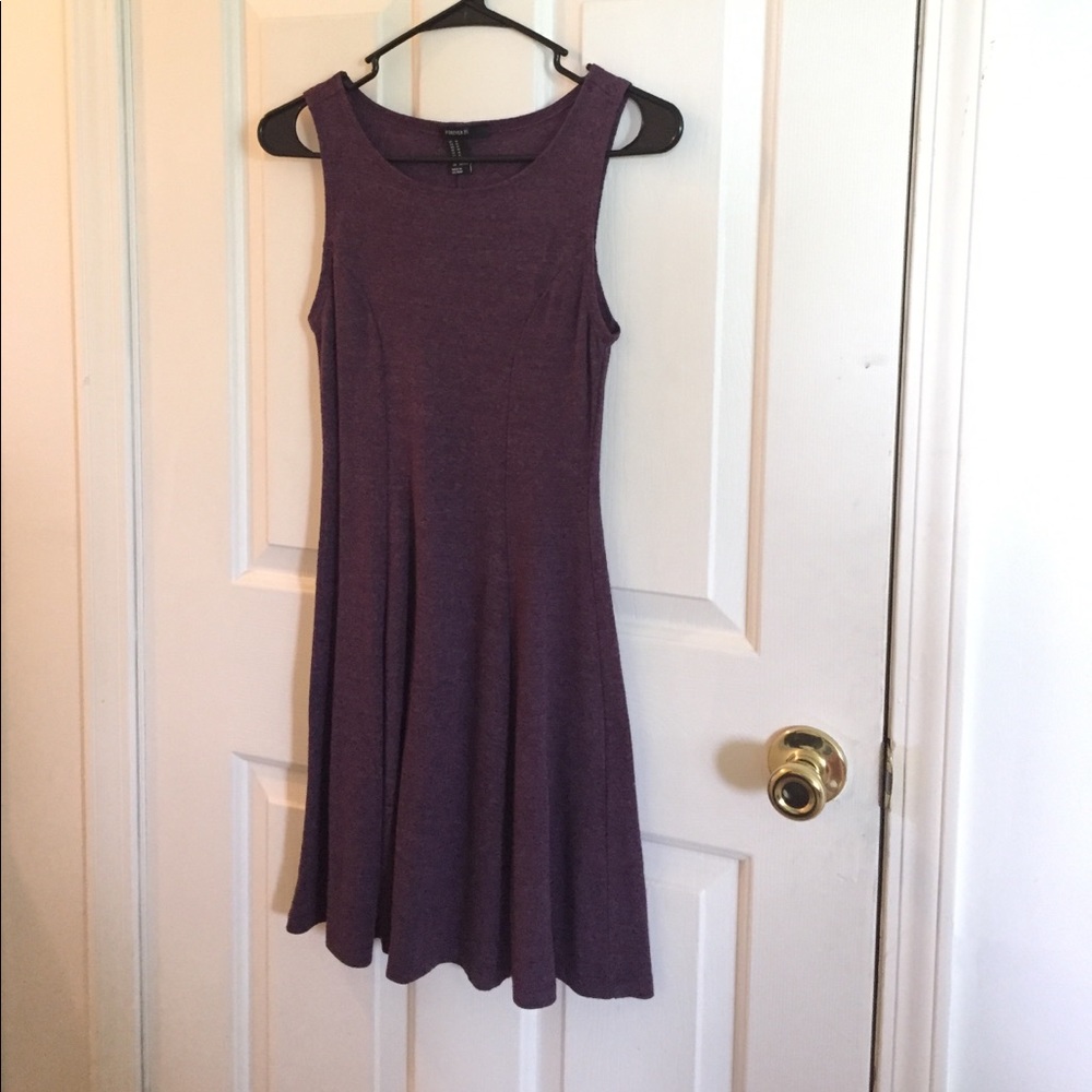 Purple sleeveless Forever21 dress top fitted