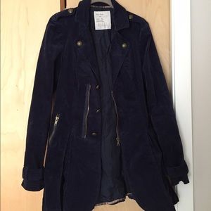 🍂🍁SALE!🍁🍂Free People | Dark Blue Velvet Jacket