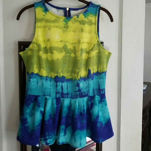 Wiman's peblum short sleeve top - Picture 1 of 1