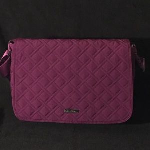 Vera Bradley Laptop Messenger Crossbody  Bag