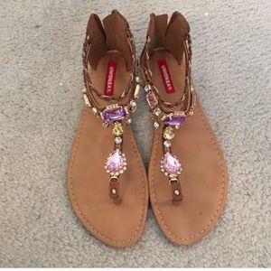 UNION BAY EVETTE JEWELED SANDALS