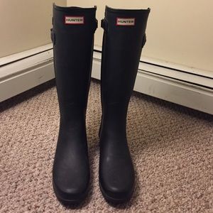 Hunter Original Tall Back Strap Rain boot