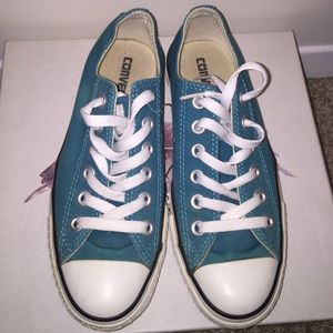 Turquoise Low Top Converse