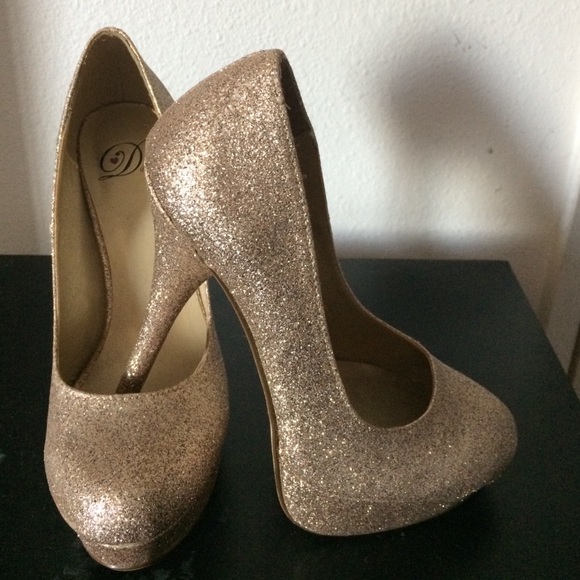 Gold heels