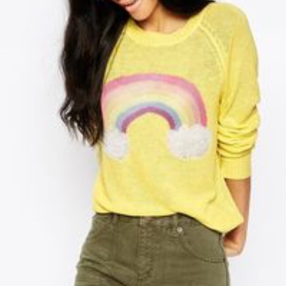 Wildfox Sweaters - NWT WILDFOX "Island Rainbow" sweater SZ S