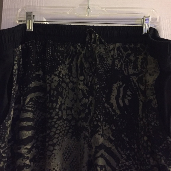 Animal print jogger pants