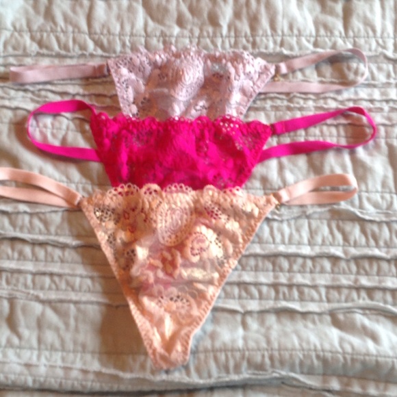 Victoria's Secret lace v-string panties