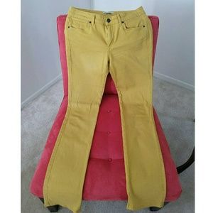 Super Sexy Rich & Skinny Fitted Mustard Jeans