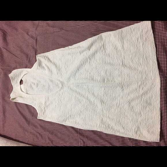 Zara white dress with cutout back